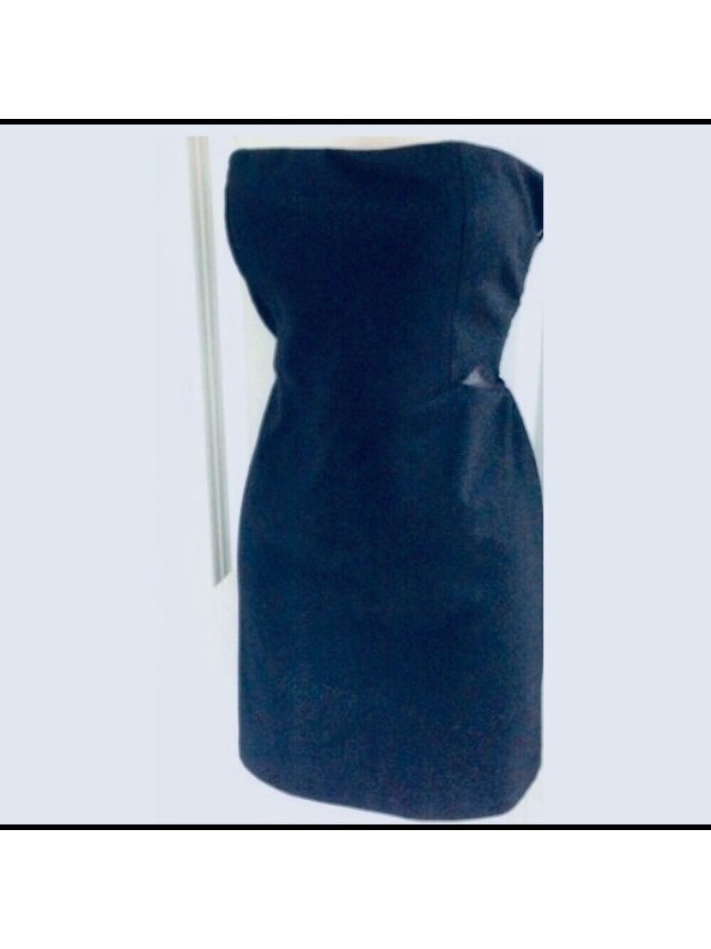 Forever 21 Black Mesh Cutout Bodycon Little Black Dress - Picture 6 of 6